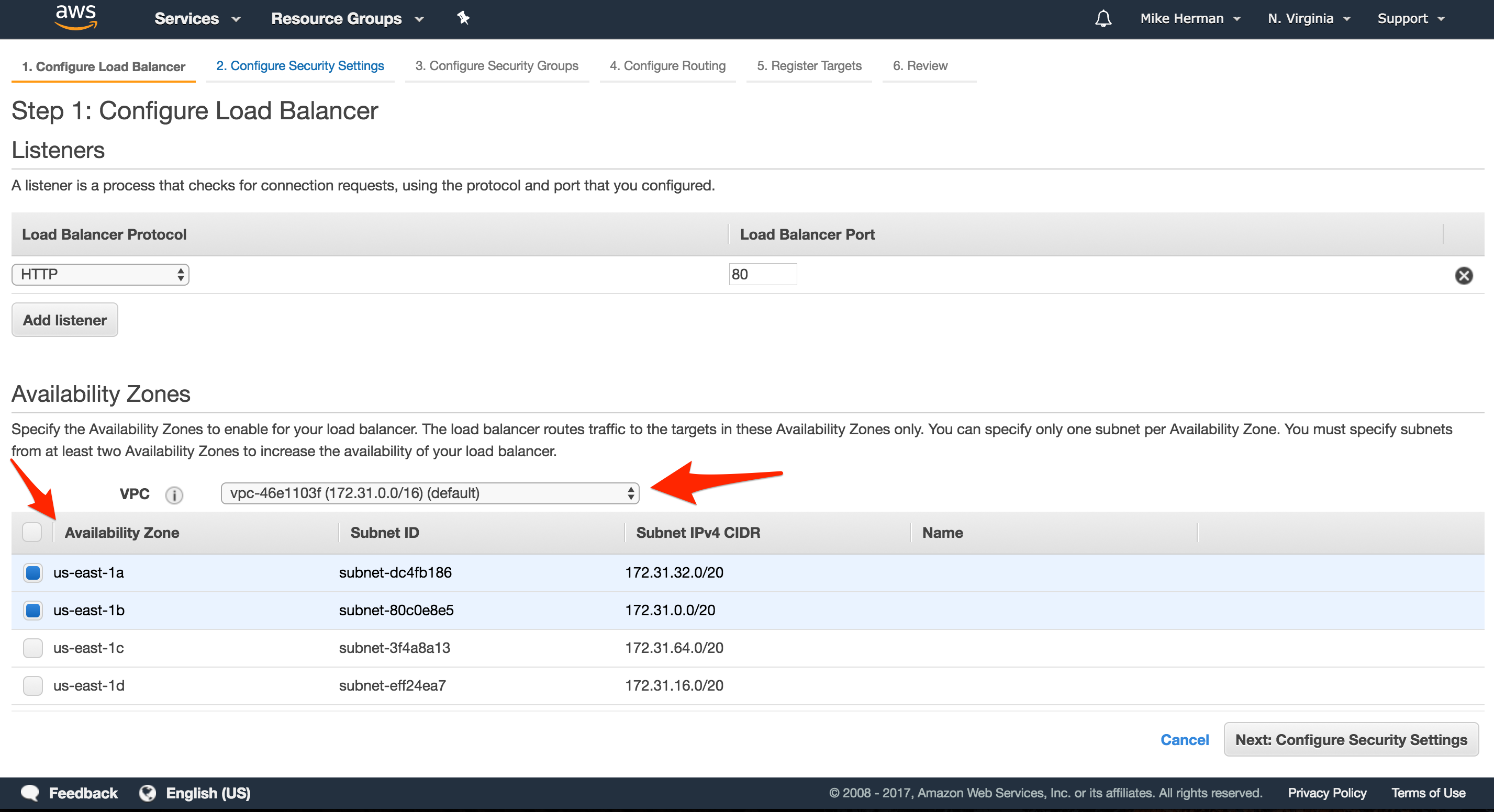 configure load balancer