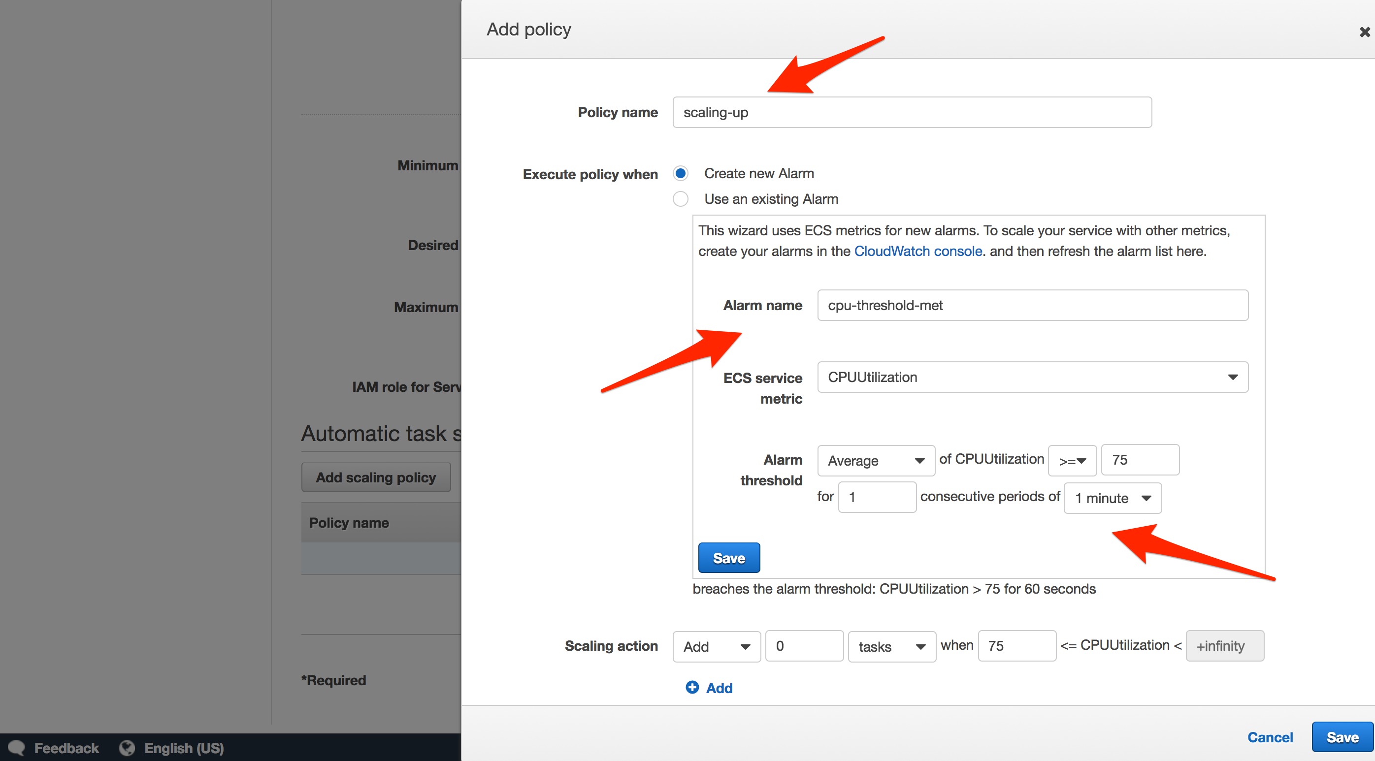 service auto scaling