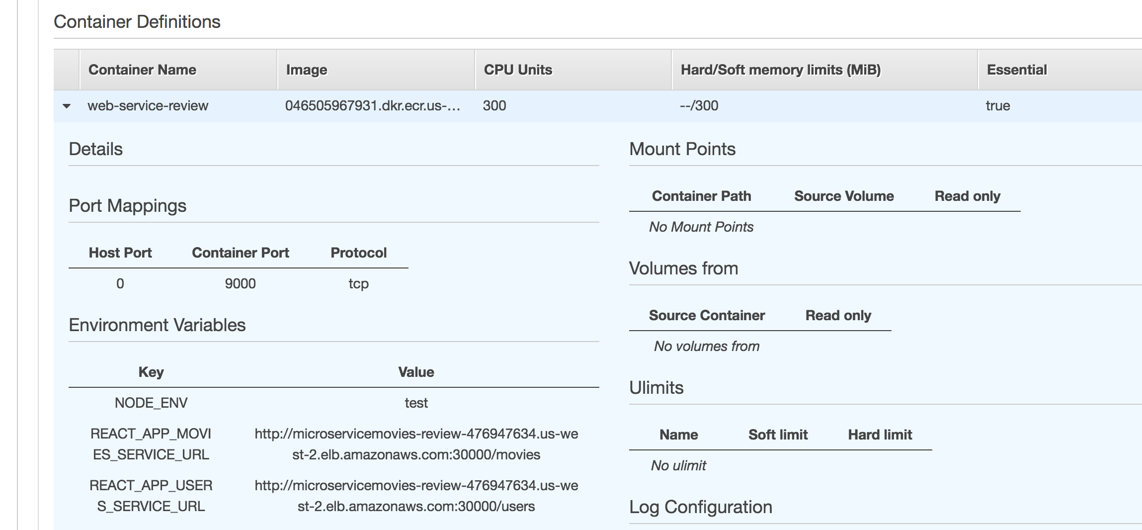aws ecs web task definition